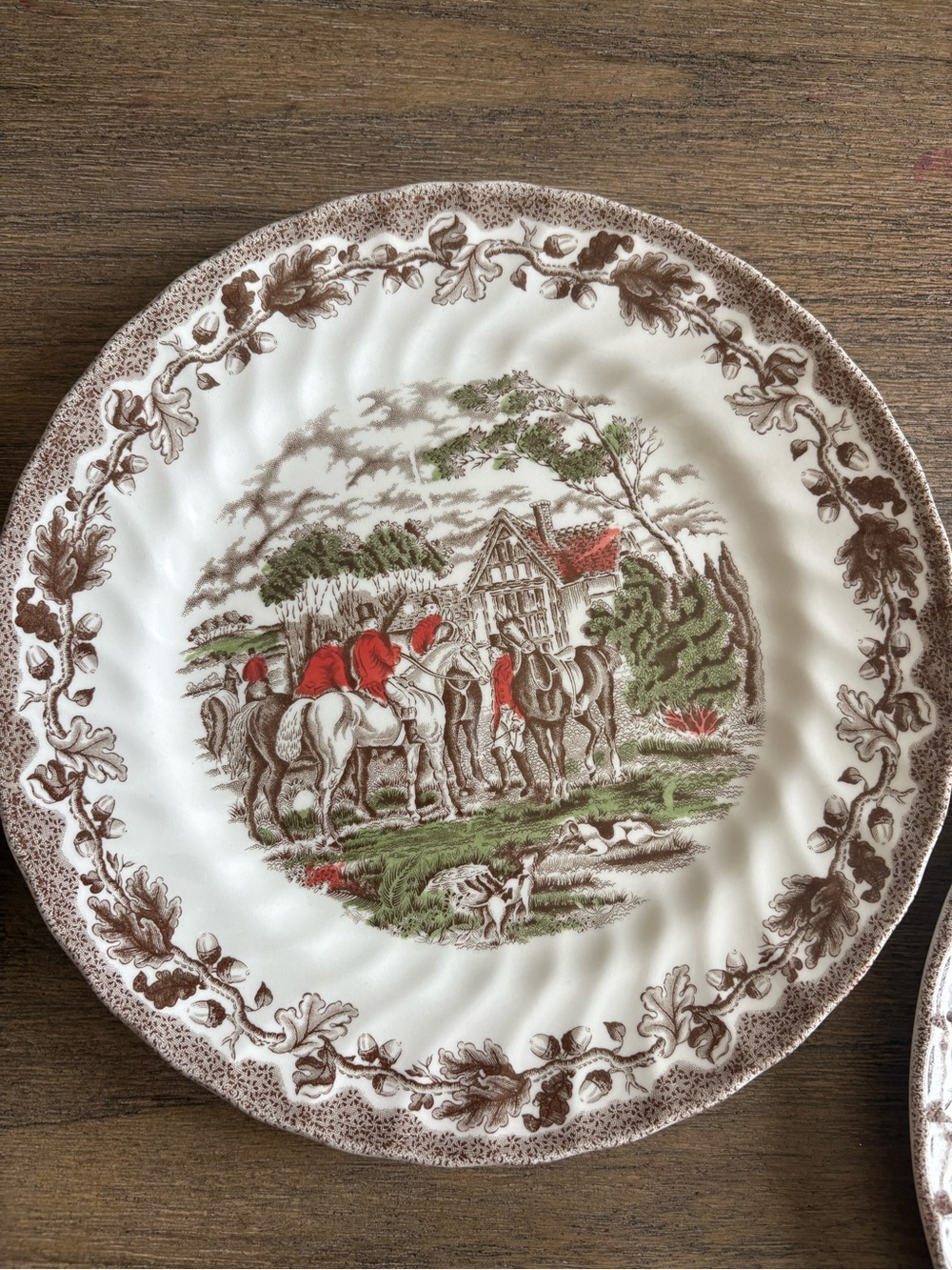 Churchill Country Life The Meet 9” Dinner Plates Set of 5 England